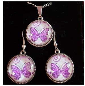 Artisan Crafted Purple, Pink & Lavender Butterflies Fashion Jewelry Women